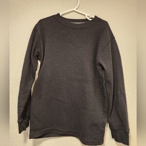 Faded Glory Boys Black Long Sleeve Thermal Shirt Size 8